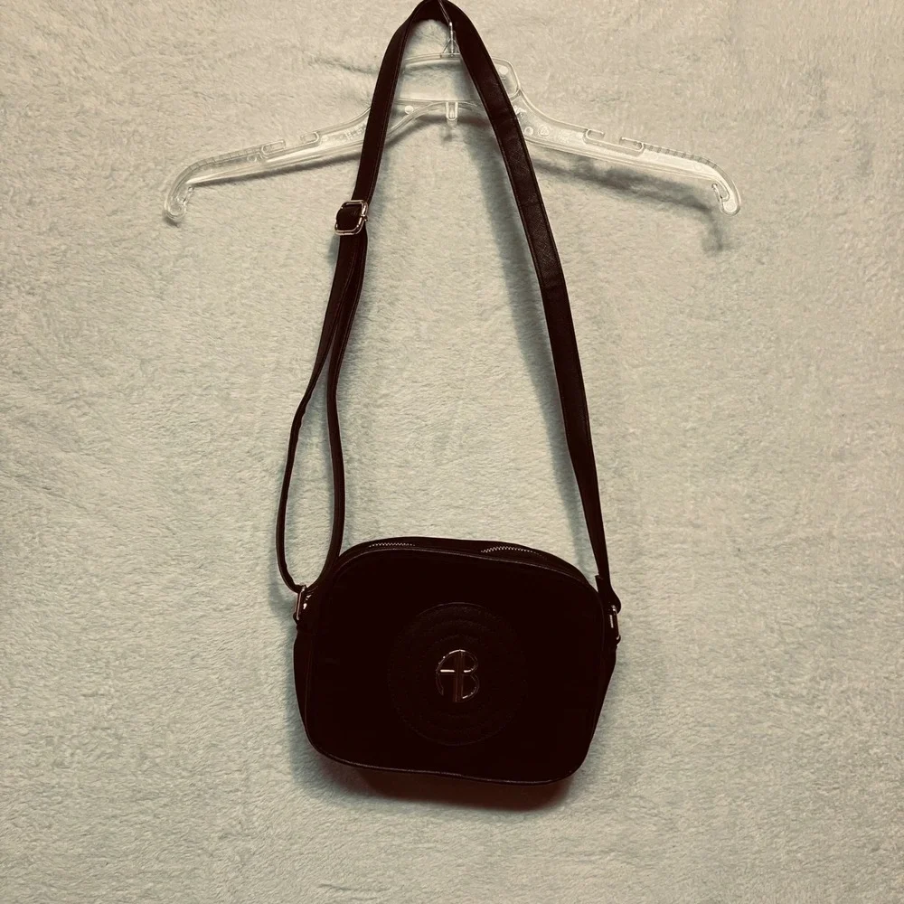 Alexis‎ Bendel Black Nylon Crossbody Bag AB Logo Adjustable Strap